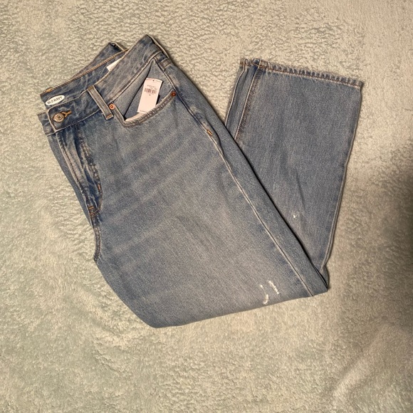 High-Waisted Slouchy Straight Cropped Ripped Jeans for Women - Picture 3 of 4